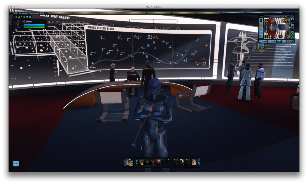 A ground mission in Federation space dock