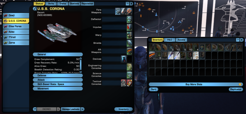 The Inventory window