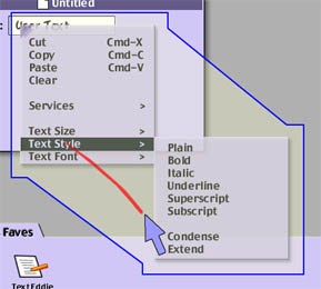[Image of a contextual menu plus submenu with a border of 4 pixels indicated around them, and two lines connecting the corners of these borders]