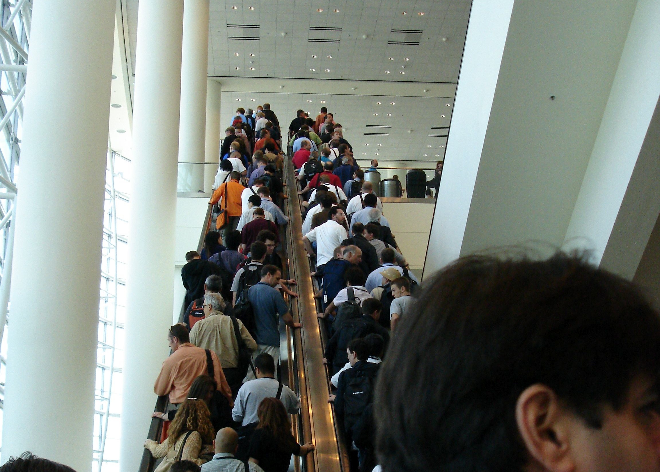 WWDC escalators